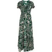 Apricot Robe d’été vert / mélange de couleurs
