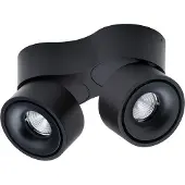 ANTIDARK Plafonnier , dimmable, Noir, Salon / séjour, Aluminium