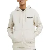 Jack & Jones Veste de survêtement 'Vesterbro' beige / noir