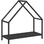 vidaXL Étagère à bois de chauffage Noir 60x25x60 cm Acier laminé à froid