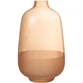 J-Line Vase hany verre peche large
