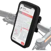Akashi Support Vélo/Moto Smartphone 4'' à 64'' Waterproof Rotatif à 360 Noir