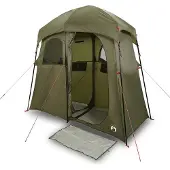 vidaXL Tente de douche 2 personnes vert olive imperméable
