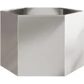 vidaXL Jardinière hexagone 69x60x45 cm acier inoxydable