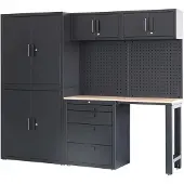 HBM Système d'atelier premium , 8 pièces, noir mat