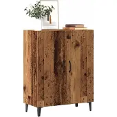 vidaXL Sideboard imitation vieux bois 70x34x90 cm Bois composite