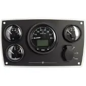 VETUS Aluminium Mpa34 0-4000rpm Engine Panel 24v Argenté 157 x 267 mm
