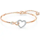 Swarovski Bracelet 'Hyperbola' or rose / argent