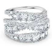Swarovski Bague argent / transparent