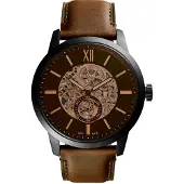 Fossil Montre à affichage analogique 'Townsman' sable / beige foncé / marron / noir
