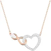 Swarovski Chaîne 'Hyperbola' or rose / argent / transparent