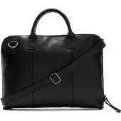 The Chesterfield Brand Sac ordinateur 14 pouces Harvey - Cuir véritable - Noir