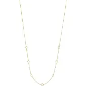 Jackie Gold Cha?ne Long Ovals en or jaune 14?carats