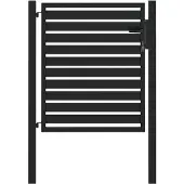 vidaXL Portail de jardin verrouillable noir 100x100 cm aluminium