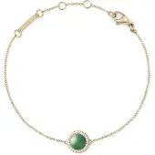 Daniel Wellington Gold-Plated Bracelet With Jadeite And Crystals, (Acier inoxydable, Jadeite)