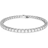 Swarovski Matrix Tennis bracelet rond blanc, (19 cm, Métal )