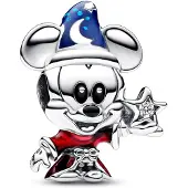 Pandora Apprenti sorcier Disney Micky, (Argent Sterling, Émail, Zircone)