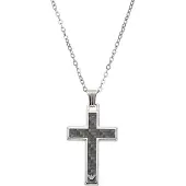 Emporio Armani Chaîne 'EGS1705040' anthracite / argent