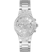 GUESS Montre à affichage analogique 'Moonlight' argent / transparent