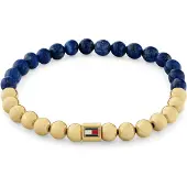 Tommy Hilfiger Beaded Bracelet With Lapis Lazuli Semi-Precious Beads