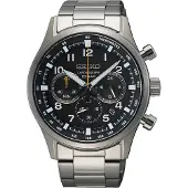Seiko SSB447P1 Montre Homme Chronographe Acier/Noir