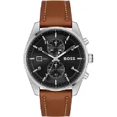 BOSS Skytraveller 44 Mm Watch Marron Homme