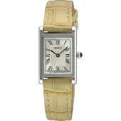 Big Buy Cooking Seiko SWR095P1 Montre Femme Rectangulaire Beige