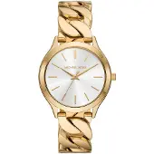 Michael Kors Montre à affichage analogique 'SLIM RUNWAY' or
