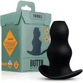 BUTTR - gode ceinture anal creux - silicone noir