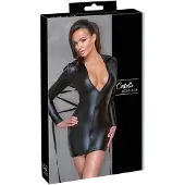 Cottelli Bondage - Robe effet brillant avec liens - noir - L