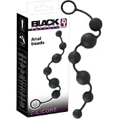 Black Velvets - godemichet anal à 6 perles (noir)