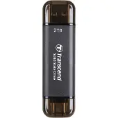 Transcend TS2TESD310C lecteur à circuits intégrés externe 2 To Noir