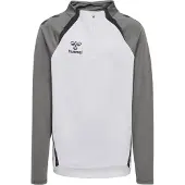 Hummel Hmllead 2.0 Half Zip Kids - white/steel gray, Taille:116