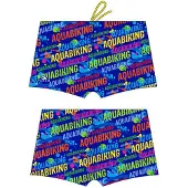 Turbo Aquabiking Letters Swimming Boxer Bleu 5XL Homme