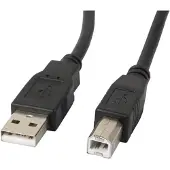 Lanberg CA-USBA-11CC-0050-BK câble USB USB 2.0 5 m USB B 0,48 Gbit/s Noir
