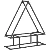 vidaXL Étagère à bois de chauffage Noir 80x25x90 cm Acier laminé à froid