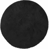 vidaXL Tapis shaggy à poils longs NAVARRA noir 100x100 cm polyester