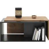 Vicco Table basse Paul Anthracite/chêne doré 90x48cm, Model 54643