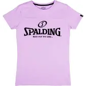 Spalding Essential Logo Short Sleeve T-shirt Violet L Femme