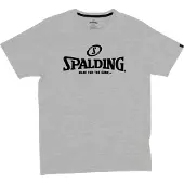 Spalding T-Shirt Essential Logo Hommes - Gris Métallisé