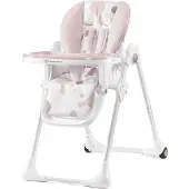 Kinderkraft chaise haute pour enfant YUMMY rose