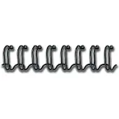 Fellowes - 10 mm - 297 mm - 34 anneaux - A4 (210 x 297 mm) - 80 feuilles - noir - 100 unités fil de ligature