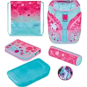 Herlitz Sac d'école SoftLight Plus GREENline "Pink Bubbles