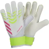 Adidas Gants de sport 'Pred' jaune citron / rose foncé / blanc