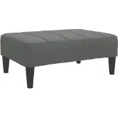 vidaXL Repose-pied gris foncé 77x55x31 cm tissu