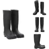 vidaXL Bottes de pluie noir taille 46 PVC