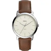 Fossil Montre à affichage analogique 'THE MINIMALIST' marron / argent