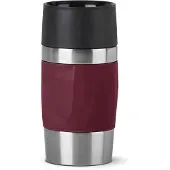 EMSA Travel Mug Compact 300 Ml Rouge, Acier Inoxydable