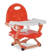 Chicco Pocket Snack Rehausseur de Chaise de Salle à Manger pour Enfants - Poppy Red