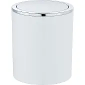Wenko 23930100 Poubelle à Couvercle Oscillant Inca, Capacité: 2 L, ABS, 14 x 16, 8 x 14 cm, Blanc